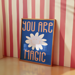 a picture frame with a picture of a flower on it