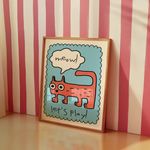 a picture of a cat with a thought bubble