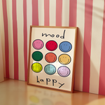 a picture frame with a picture of a smiley face on it