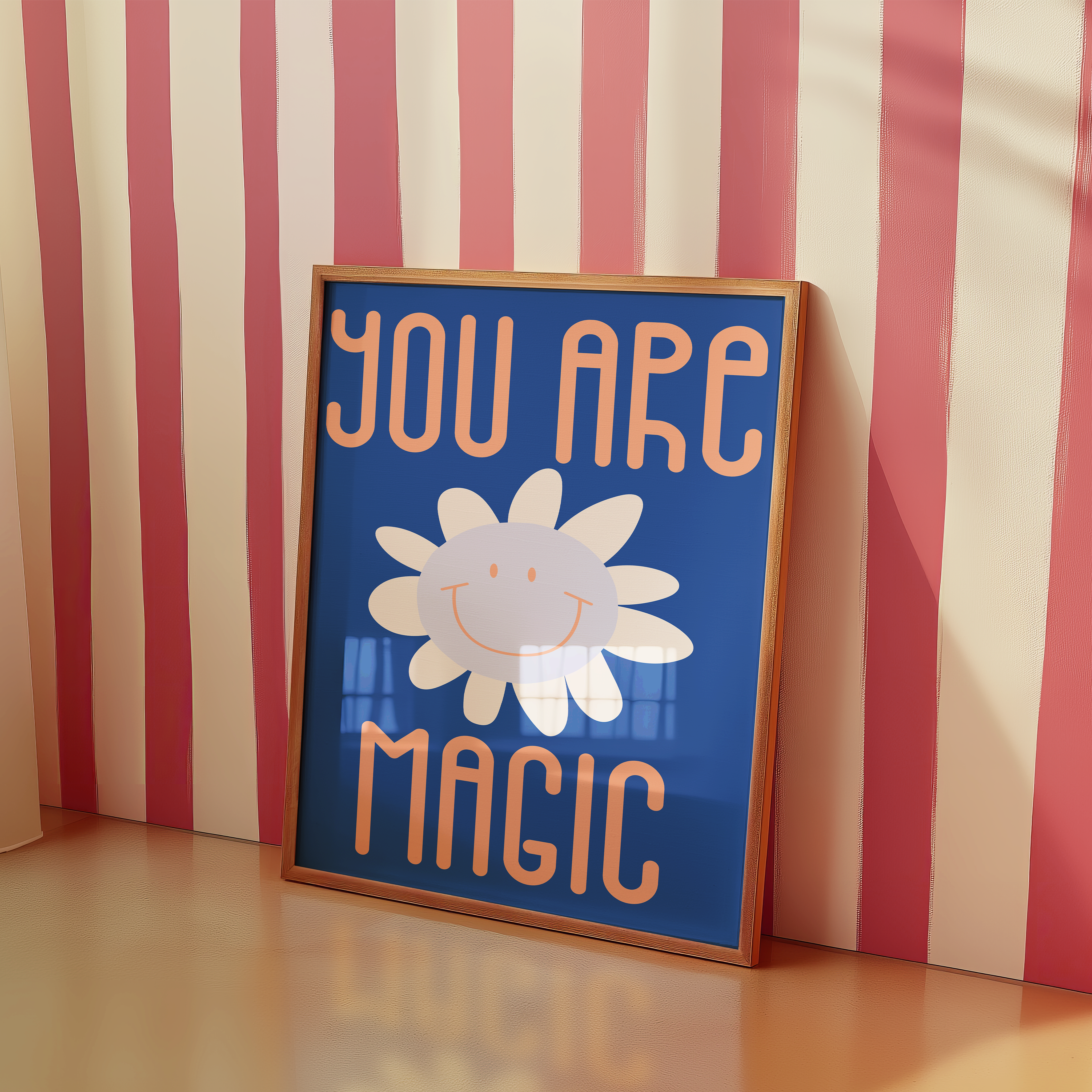 a picture frame with a picture of a flower on it