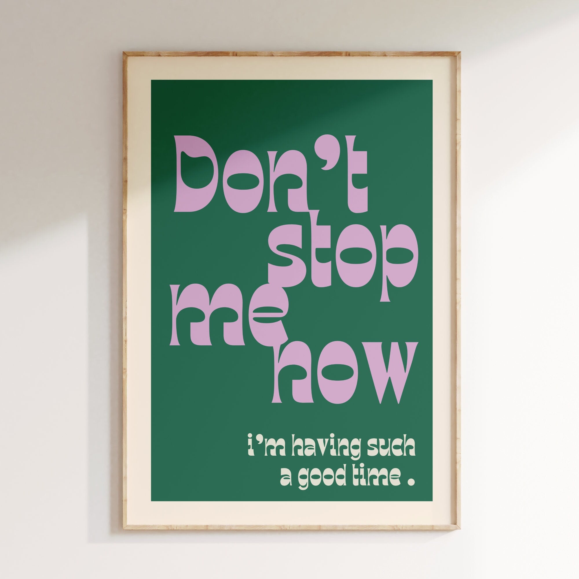 Don't stop me now