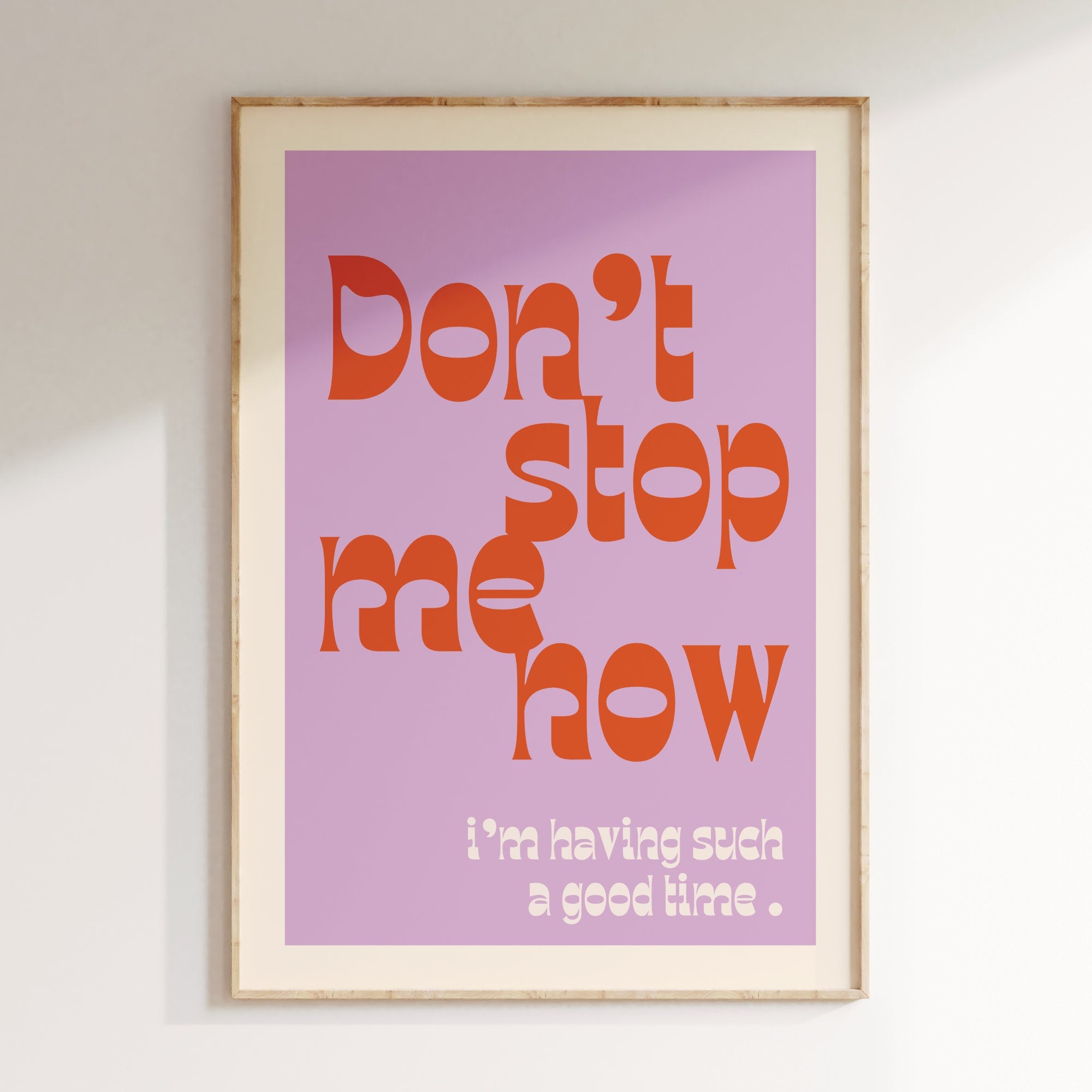 Don't stop me now