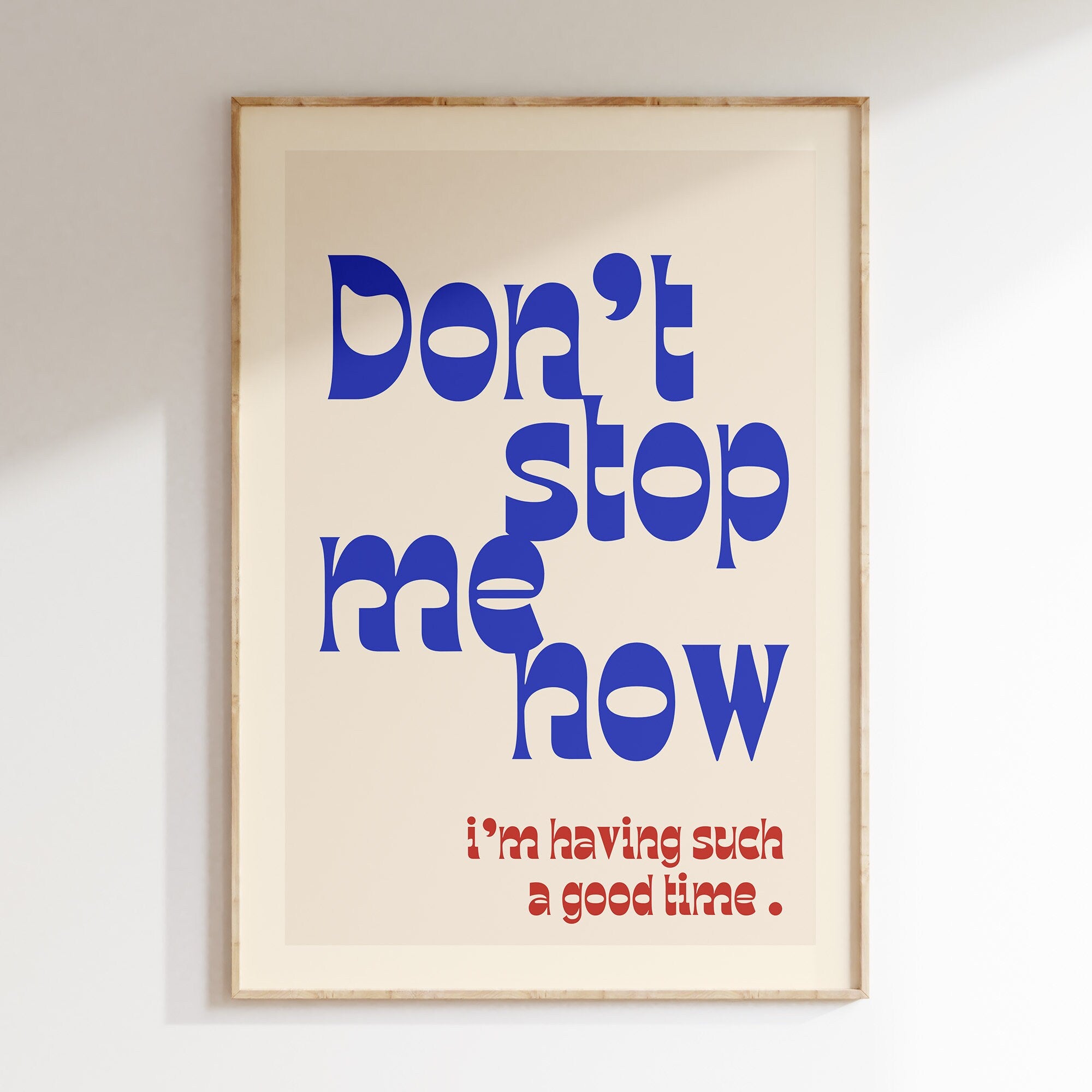 Don't stop me now